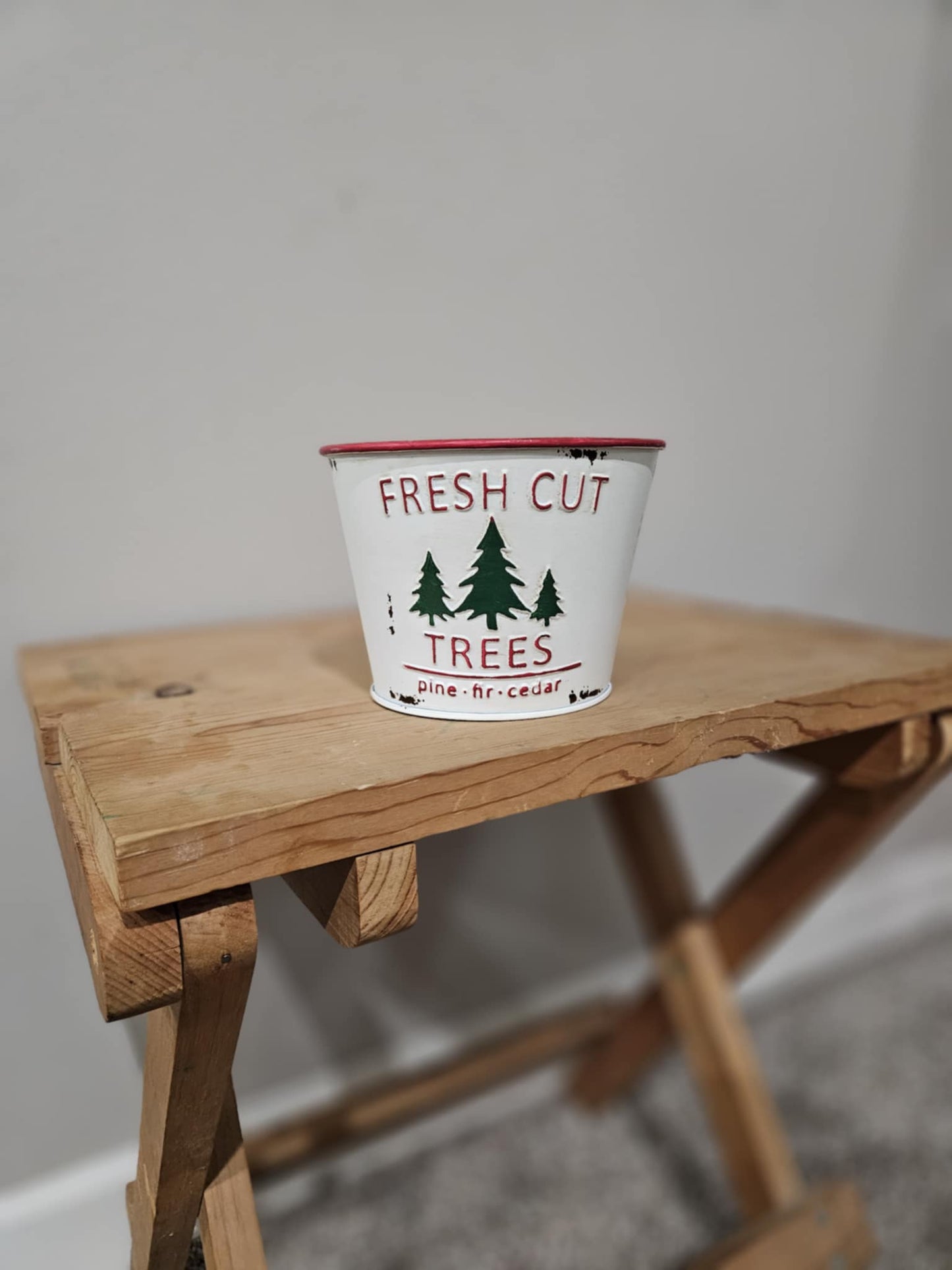 Tabletop Evergreen Christmas Planter