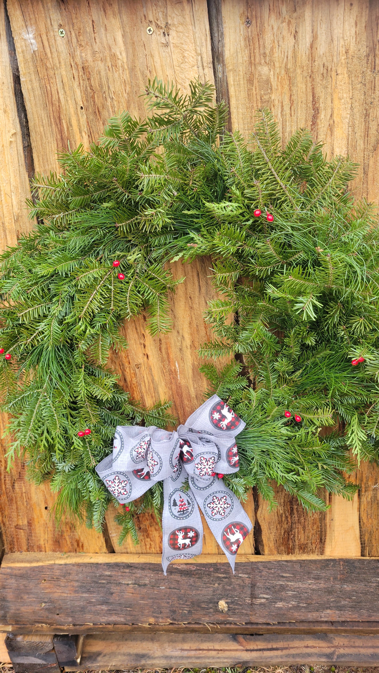 Mixed Evergreen Wreath