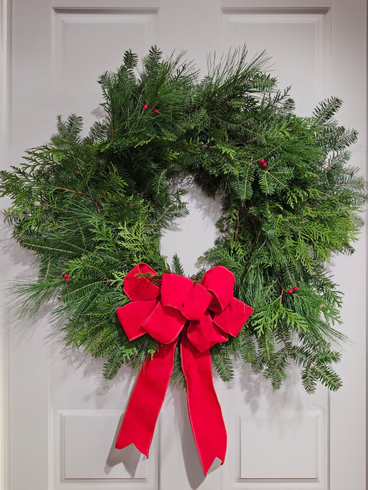 Mixed Evergreen Wreath