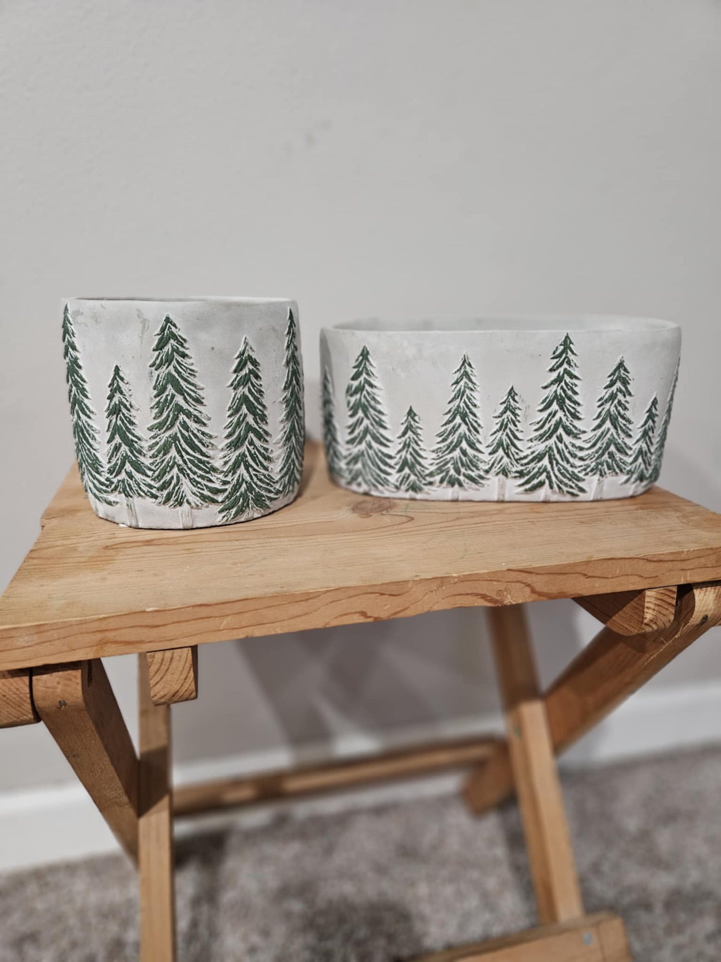 Tabletop Evergreen Christmas Planter